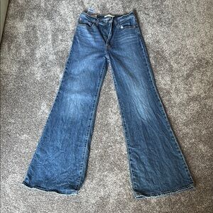 Levi's Blue Flare Wide Leg Jeans